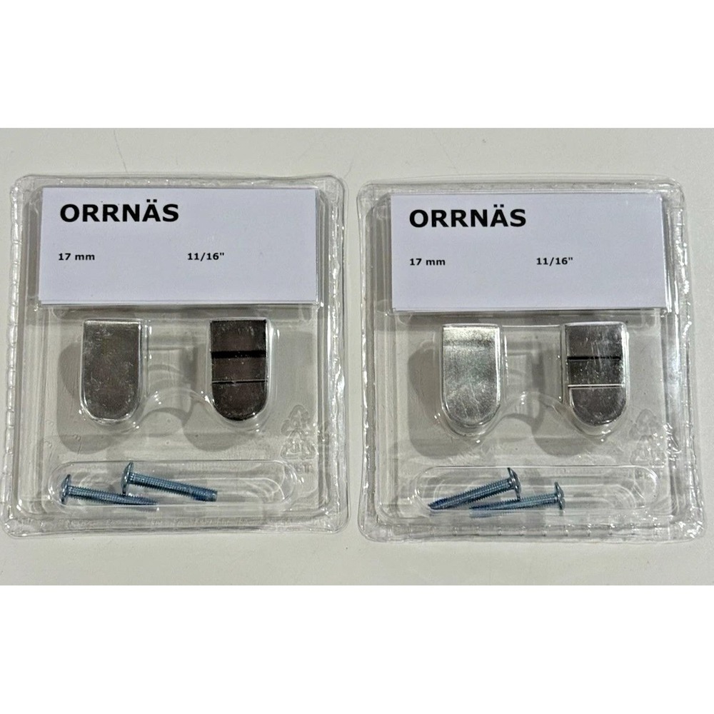 IKEA ORRNAS 4 Knobs Stainless Steel 11/16" Knob 302.361.53